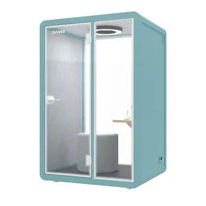 Giảm tiếng ồn cabin cách âm nhanh chóng lắp ráp gian hàng văn phòng Pod hai người đồng nghiên cứu không gian 100-230V điện - Product Image 1