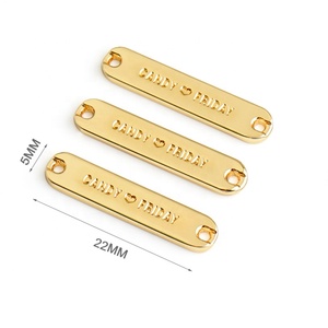 Étiquettes métalliques pour vêtements, logos de marques, vente en gros, étiquettes métalliques personnalisées pour vêtements - Product Image 1