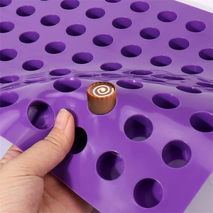 แม่พิมพ์ซิลิโคนลูกอมเยลลี่คาราเมลทรัฟเฟิลช็อกโกแลต88กระบอกแม่พิมพ์ลูกอมลูกอมลูกอมสำหรับระเบิดไขมัน DIY ขนมขนมพายน้ำแข็ง - Product Image 6