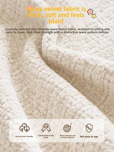 Fauteuil enfant en peluche couleur crème, siège bébé mignon une place, mini fauteuil de lecture et de loisirs avec dossier rond pour salon - Product Image 4