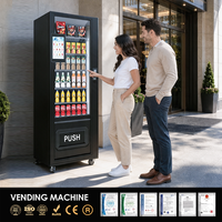 Máquina Expendedora Combinada de Aperitivos y Bebidas, Máquina Expendedora Inteligente con Pago con Tarjeta, Gestión Remota IoT y Personalización OEM