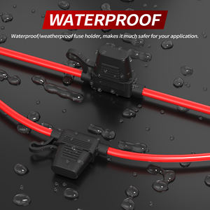Fusibles en Línea de Repuesto para Automóvil de <span class=keywords><strong>12</strong></span> V 30 A <span class=keywords><strong>12</strong></span> AWG, Portafusibles de Cuchilla ATO ATC de <span class=keywords><strong>Calibre</strong></span> <span class=keywords><strong>12</strong></span>, Impermeables con Tapa Protectora - Product Image 6