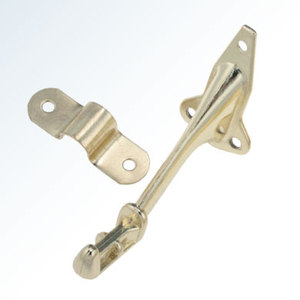 Support de fenêtre à battant robuste en métal doré traditionnel avec loquet pour quincaillerie de fenêtre extérieure domestique - Product Image 5