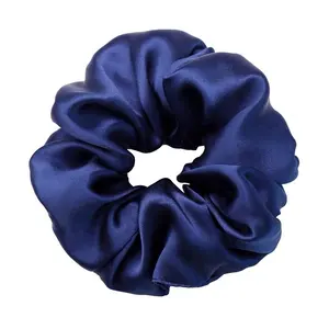 Dyeing 100% silk hair scrunchie hairbands silk hair tie