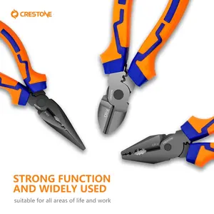 Crestone Wholesale Industry Diy 8 Inch Tpr Crv Multi Combination Cut Wire Super Mini Pliers Hand Tool