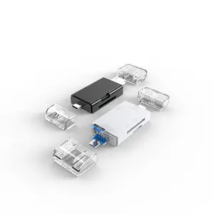 USB 3.0 Tipe C 6 In 1 USB Mikro Portabel SD Memory Card Reader OTG 2.0 SD TF Kartu Adapter dengan OTG Fungsi untuk PC dan Laptop
