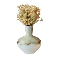 Vase à bourgeon en céramique flambe antique fait à la main pour aromathérapie vase en porcelaine bleu et blanc ornements en porcelaine