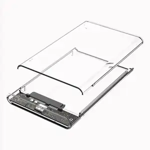 Tool Free Type-C to New 2.5 Inch Transparent Hard Disk Case USB 3.1 External New HDD SSD Enclosure Hard Drive Box
