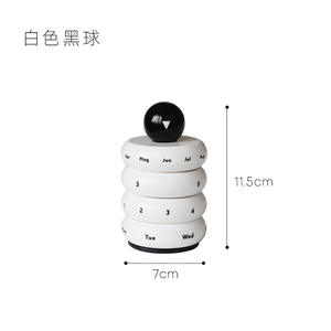 Calendario de escritorio creativo, regalo de cumpleaños, decoración para oficina, escuela, hogar, decoración de estilo nórdico, calendario perpetuo giratorio - Product Image 6