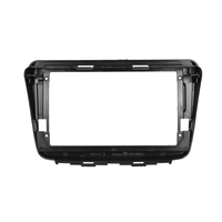 Cadre de voiture Podofo 2 Din 9 ''pour SUZUKI BALENO 2010 cadre d'autoradio en plastique noir mat