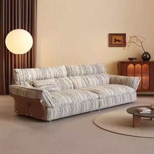 Nuevo Sofá de Lino y Algodón Lavable y Desmontable, Sofá Recto Estilo Nube, Sofá Retro de Estilo Chino para Sala de Estar - Product Image 3