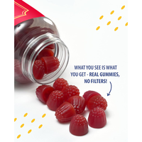 Gummies de citrate de magnésium pour enfants, saveur framboise, sans sucre, véganes, à la pectine, 500 mg, marque privée OEM, pour le soutien de l'humeur et du sommeil