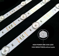Bande lumineuse LED 12V pour boîte à lumière rétroéclairée, barre lumineuse LED SMD2835 3030 avec diffuseur et lentille