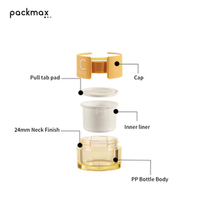 Flacone in Plastica a Doppio Strato con Bocca Larga da 30g 50g per Balsamo Detergente e <span class=keywords><strong>Maschera</strong></span> all'Argilla - Confezione Vuota Premium per Cosmetici - Product Image 4