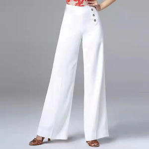 Nuevos pantalones de baile de talle alto para mujer, pantalones de pierna ancha de baile social, pantalones de baile adelgazantes y versátiles, Pantalones de mujer - Product Image 2