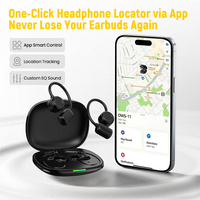 Écouteurs sans fil Remax Open Ear avec contrôle par application, Bluetooth V6.0, étanchéité IPX5, égaliseur personnalisé, crochets d'oreille pour le sport et le fitness