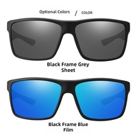 Prix de gros Lunettes de soleil flottantes TPX2068, monture intégrale légère, forme carrée, grand format, en TPX, antireflet, UV 400, polarisées