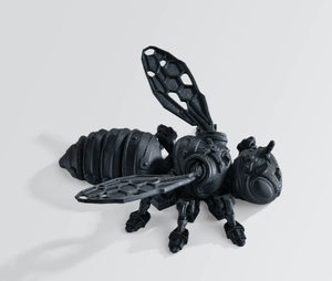 2025 New 3D <strong>Cyberpunk</strong> Bee Model Statue <strong>Custom</strong> Children's Toy with Mechanical wings and Colorful Bee Decoration Gift - Product Image 4