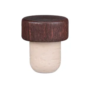 Fermeture supérieure de barre de vernis en bois d'acajou rouge de tige synthétique de 19.5mm