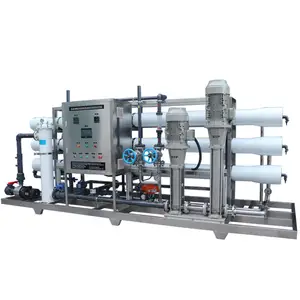 Mesin air desalinasi 1000 m3 RO reverse, pengukur desalinasi air osmosis mesin hotel pertanian