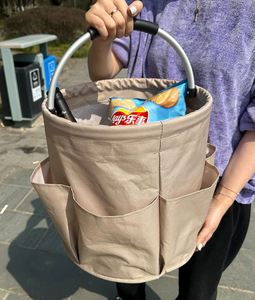 Cesta de Almacenamiento Plegable Ecológica y Portátil para Jardín, Bolsa de Tela para Artículos de Aseo, Ideal para Picnics al Aire Libre, Herramientas y Artículos del Hogar - Product Image 2