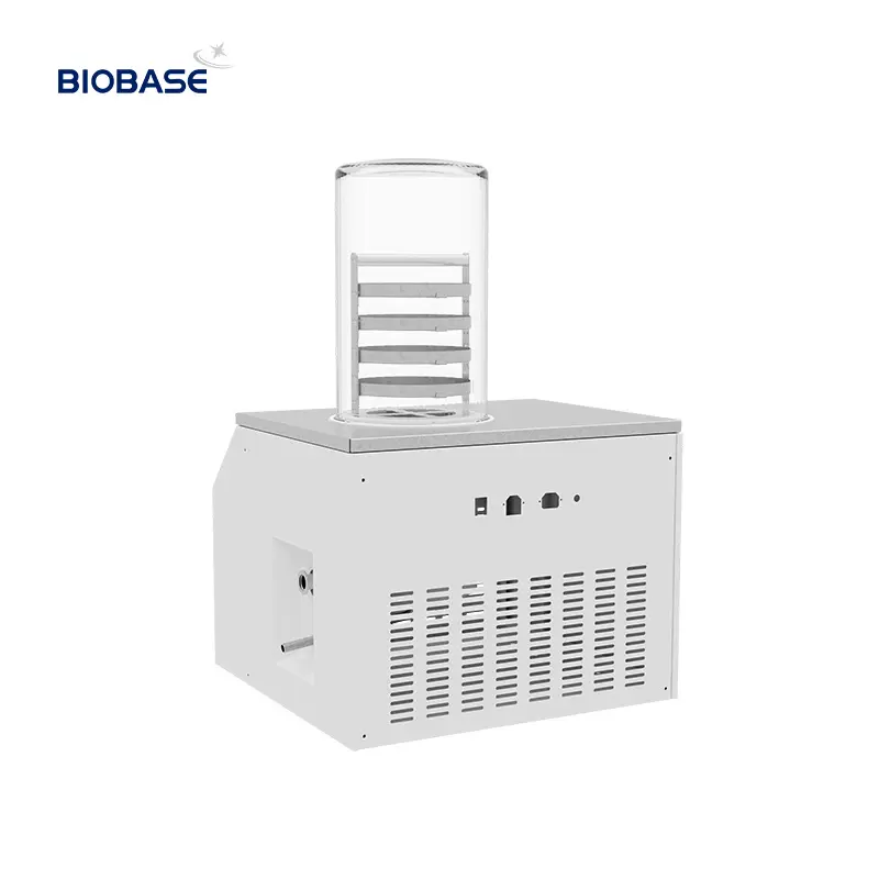 Biobase CHINA เครื่องแช่แข็งแบบตั้งโต๊ะ -60/-80 องศาอาหารผลไม้เครื่องอบแห้งแบบแช่แข็งแบบสุญญากาศ