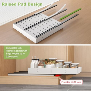 Étagères de rangement coulissantes extensibles pour épices et assaisonnements, organisateur de placard de cuisine - Product Image 5