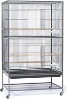 En gros Métal Durable Cage En Plein Air Chine Canary Bird Cage Perroquet Avec Roues
