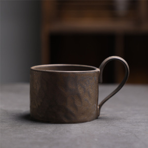 Taza de café de cerámica vintage de alta estética, taza de desayuno de cerámica rústica <span class=keywords><strong>para</strong></span> té de la tarde, taza de agua <span class=keywords><strong>para</strong></span> <span class=keywords><strong>parejas</strong></span>, transfronteriza - Product Image 6