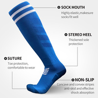 Chaussettes de football respirantes et antidérapantes pour garçons et filles, en polyester, longues, au-dessus du genou, pour le sport, modèle CJM621