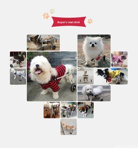 Fauteuil roulant pour <span class=keywords><strong>chien</strong></span> à expédition rapide en gros pour pattes arrière, faible MOQ 1 unité, chariots de mobilité métalliques pour animaux de compagnie pour les marchés mondiaux - Product Image 3