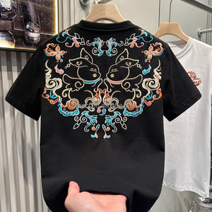 T-shirt estiva <span class=keywords><strong>da</strong></span> uomo casual in 100% cotone, nuova collezione del marchio trendy <span class=keywords><strong>Da</strong></span> <span class=keywords><strong>Ma</strong></span> Biao, versatile e personalizzata con stampa 3D tridimensionale a maniche corte - Product Image 1