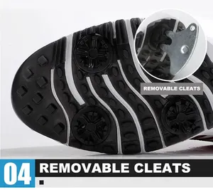 Wholesales खेल हल्के Outsoles Lefus Microfiber चमड़े गैर पर्ची रोटेशन के लिए जूते का फीता पेशेवर गोल्फ जूते पुरुषों