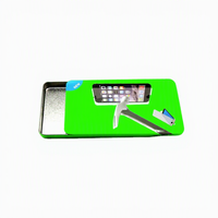 Boîte métallique à couvercle coulissant, petite, de qualité alimentaire, couleur personnalisée, finition mate, pour emballage de film en verre trempé, idéale pour baume à lèvres et crèmes.