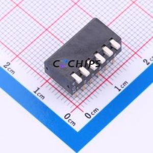 DH-06BP DIP Switch Through hole Component (THT) Switch Piano Key 6 2.54mm - Product Image 1
