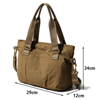 Sac à main en nylon grande capacité pour femme, léger, pour le yoga, le sport, le quotidien, sac à bandoulière multi-poches, sac de voyage, sac de shopping, sac bandoulière