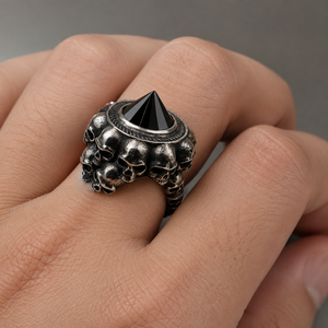 Anello a Forma di Teschio, Design Creativo Unisex, Gioiello Stile Punk - Product Image 2