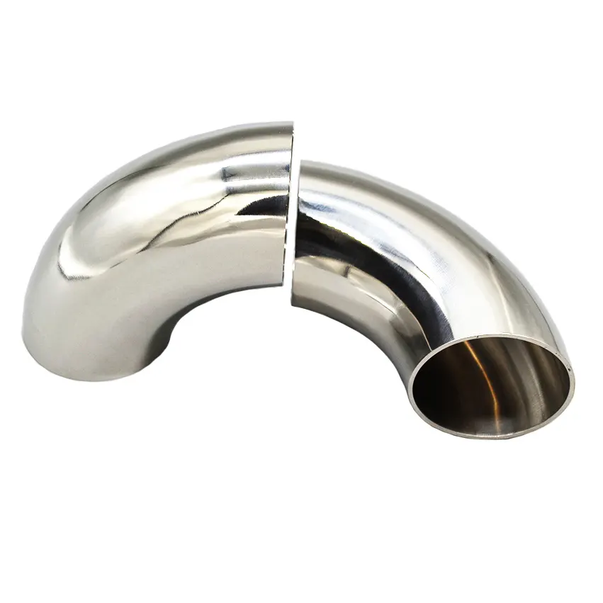 Condibe polish stainless steel tube elbow