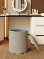Hanyee 2024 Tabouret de coiffeuse avec rangement, vente chaude, style nordique, luxe, siège doux rond pour chambre à coucher
