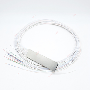 Único Mini Bloco Óptico PLC Splitter Cabo Conector 0.9mm Bare Fiber Splitter 1x2 1x4 1x8 <span class=keywords><strong>2</strong></span>,4 Portas Equipamento de Fibra Óptica - Product Image 1