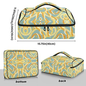 High Quality Custom Print Puakenikeni <b>Lei</b> Delivery Pizza Bag BBQ Food Takeout Insulated Casserole Carrier Cooler Tote for Picnic - Product Image 3