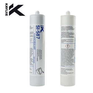 Pistola de silicona KAYIJIE SI-587 portátil de <span class=keywords><strong>9</strong></span> pulgadas y 310 ml, de doble columna, resistente, para sellador amarillo - Product Image 1