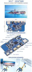 Không Có MOQ 10.1 Inch Lcd Module 1024*600 Độ Phân Giải Cao 40 Pins LVDS Để HD-MI Bảng Điều Khiển Cho Công Nghiệp <span class=keywords><strong>LTN101NT02</strong></span>-<span class=keywords><strong>L01</strong></span> - Product Image 6