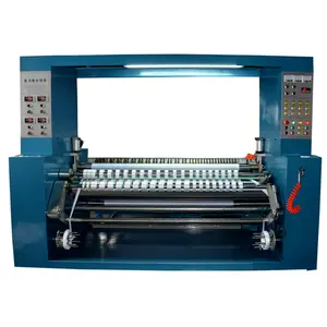 Polyester Satin Label Ribbon Slitting Machine automatic fabric cutting machine woven fabric slitting rewinding machinery