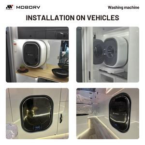 MOBORV Machine à Laver Automatique Mini à Chargement Frontal Murale, Accessoire Électroménager pour VR, Véhicules Récréatifs, <span class=keywords><strong>Camping</strong></span>-<span class=keywords><strong>Car</strong></span> et Caravane - Product Image 4
