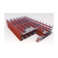 Étagères de palettes personnalisables en usine, plancher en mezzanine, rayonnages métalliques industriels, rayonnages d'entrepôt en acier