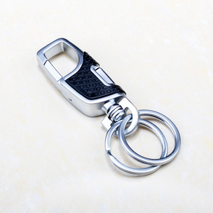 Alta qualidade personalizado em branco carro couro chaveiro carro unisex chaveiro chaveiro - Product Image 4