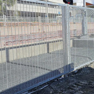 Clôture en treillis métallique galvanisé anti-escalade 358 haute résistance, <span class=keywords><strong>hauteur</strong></span> de 6 pieds, sécurité commerciale et industrielle élevée, modélisation 3D - Product Image 4