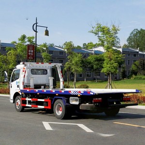 Camion de dépannage à plateau plat Dongfeng 4x2 5 tonnes 6 tonnes, camion de récupération routière 5t avec élévateur sous châssis - Product Image 3