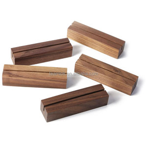 Walnut gỗ cơ sở t Shape Acrylic nam châm khung ảnh mộc mạc màu đen GỖ ĐÔI bên Acrylic Glass Khung ảnh 4 "x 6" 5 "x 7" - Product Image 4